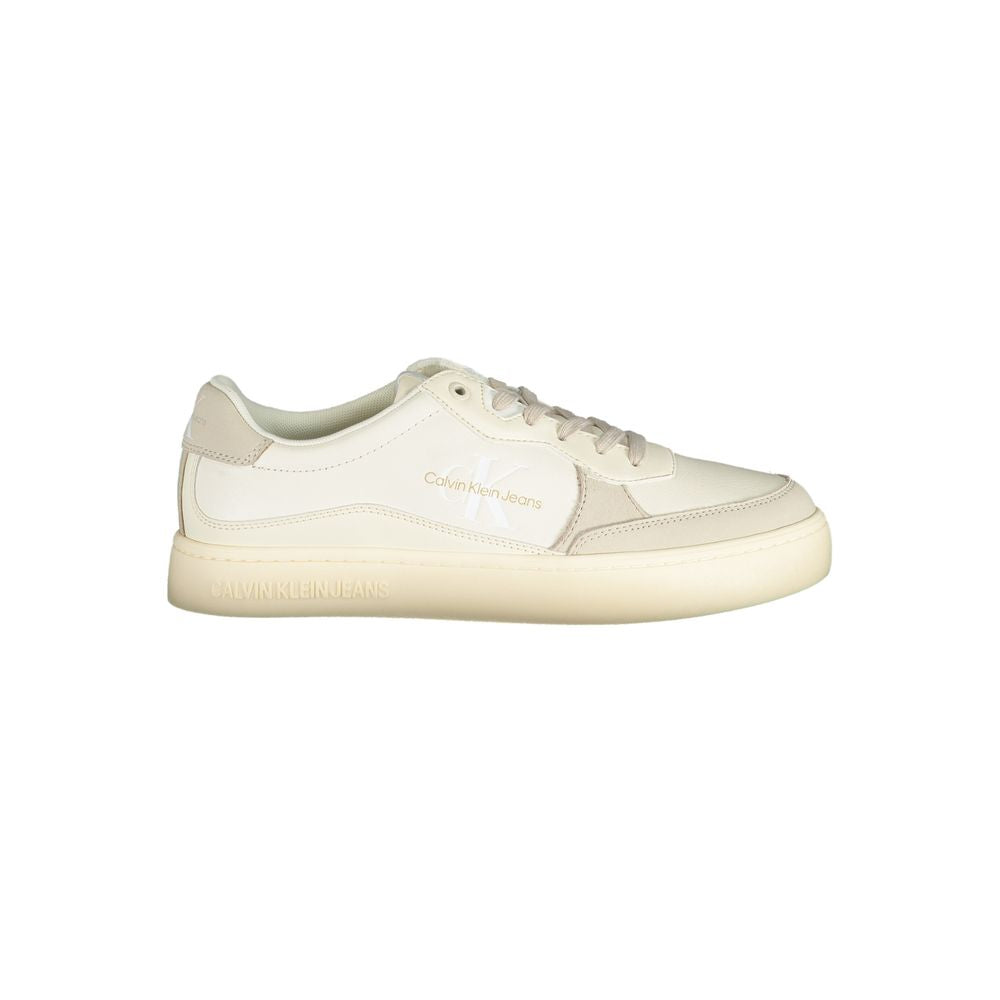 Bianco Polyurethane Men Sneaker
