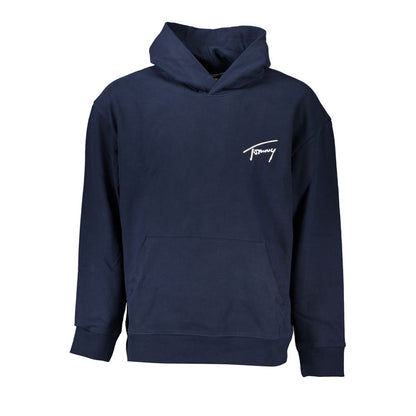 Blue Cotton Men's Hoodie