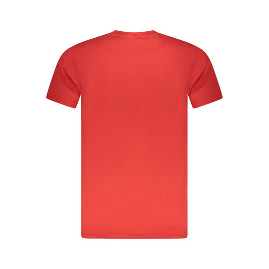 Red Cotton Men T-Shirt