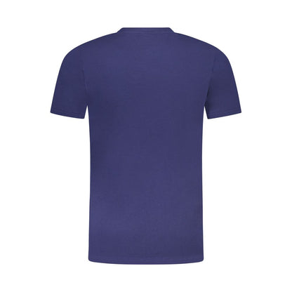 Blu Cotton Men T-Shirt