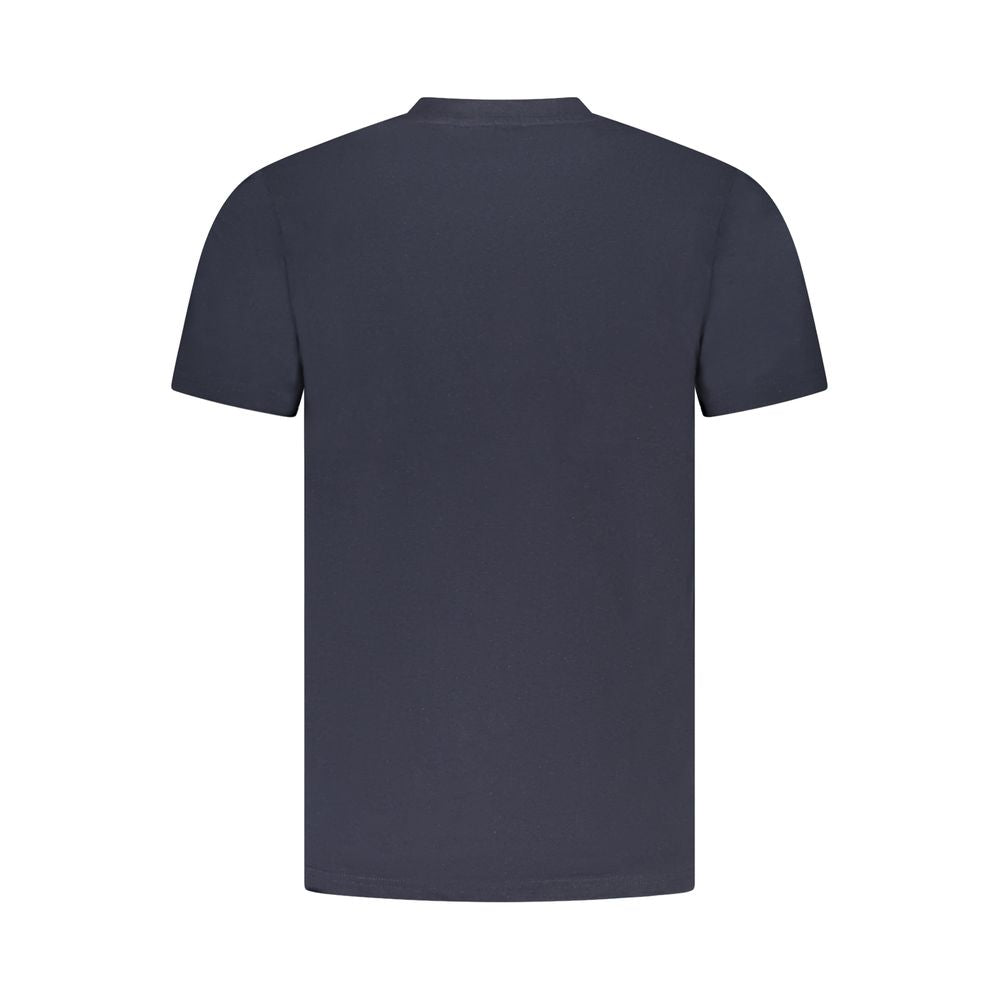 Blu Cotton Men T-Shirt