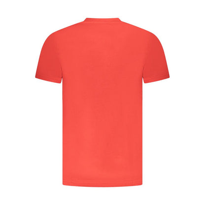 Red Cotton Men T-Shirt