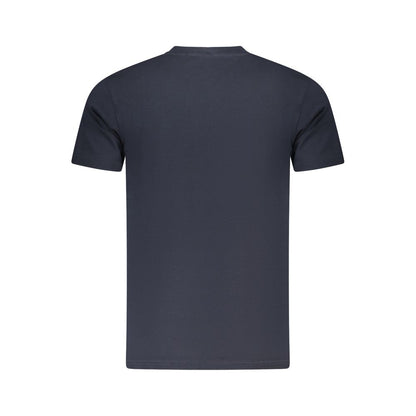 Blue Cotton Men T-Shirt