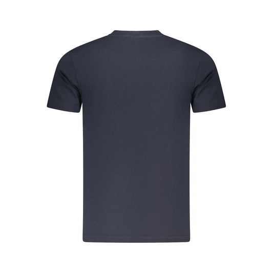 Blue Cotton Men T-Shirt