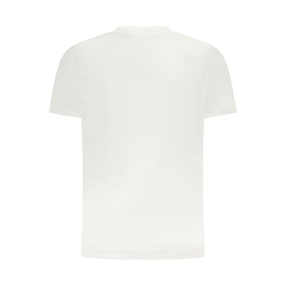White Cotton Men T-Shirt