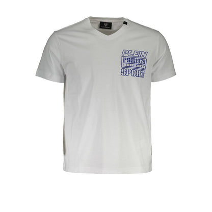 White Cotton Men's T-Shirt