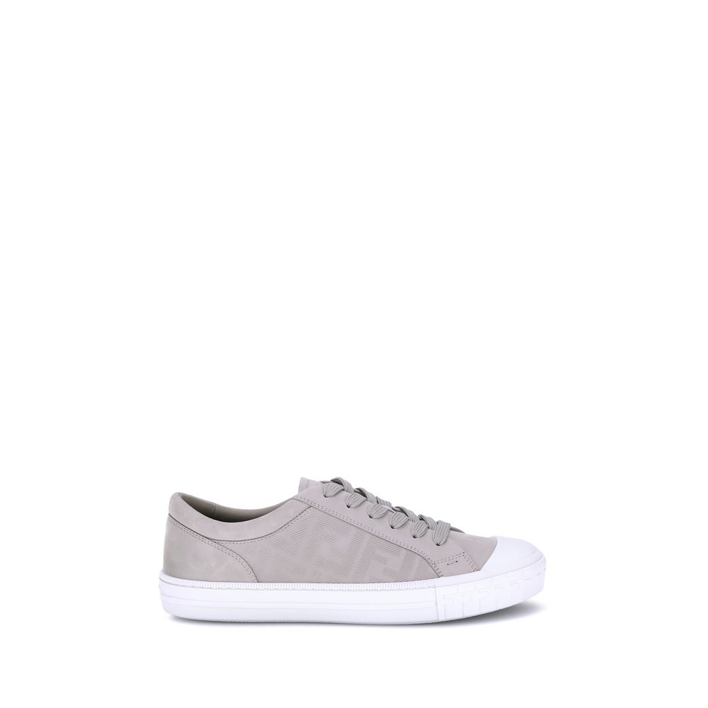 Beige Rubber Low Top Sneakers