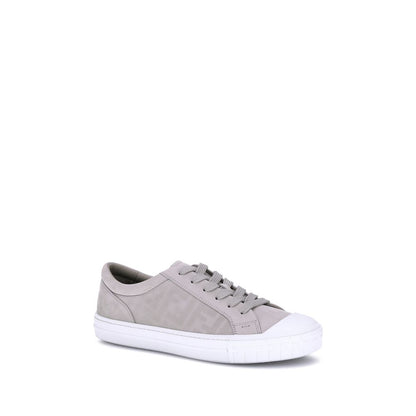 Beige Rubber Low Top Sneakers