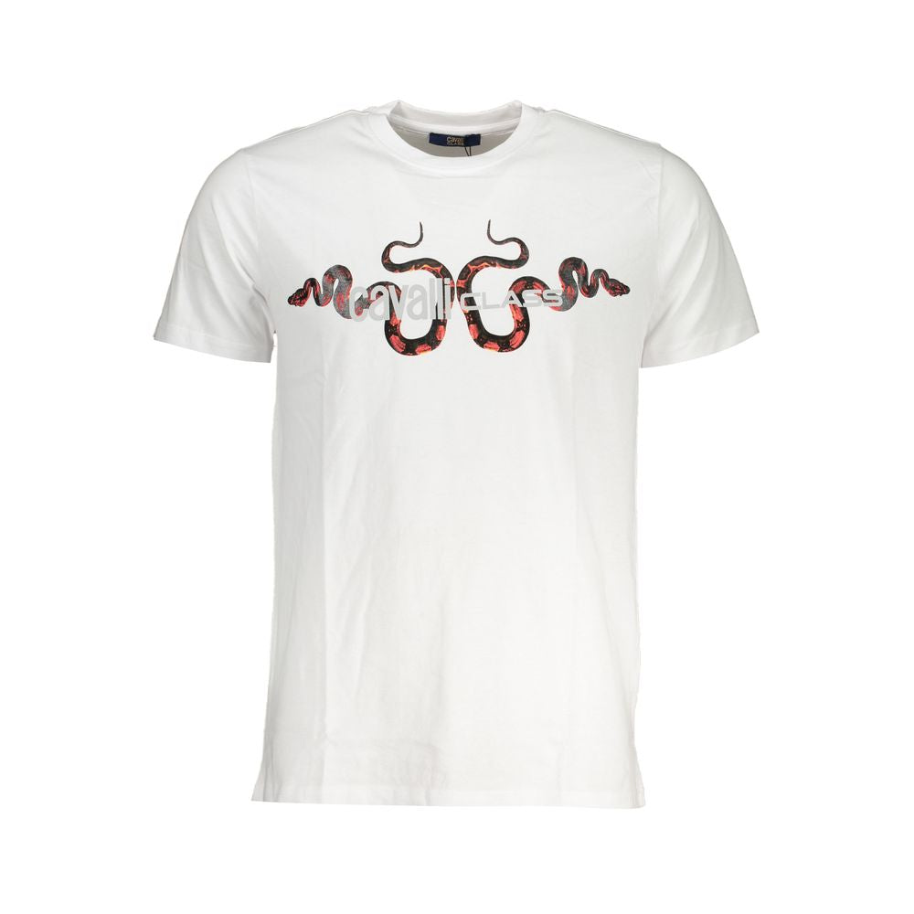 White Cotton Men T-Shirt