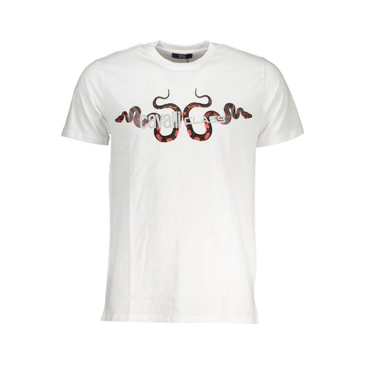 White Cotton Men T-Shirt