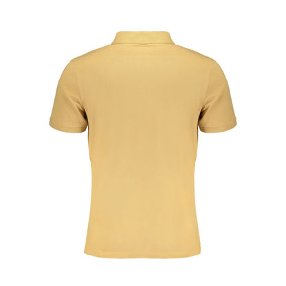 Beige Cotton Men Polo