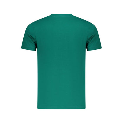 Green Cotton Men T-Shirt
