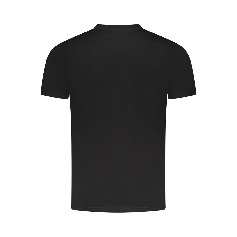Black Cotton Men T-Shirt