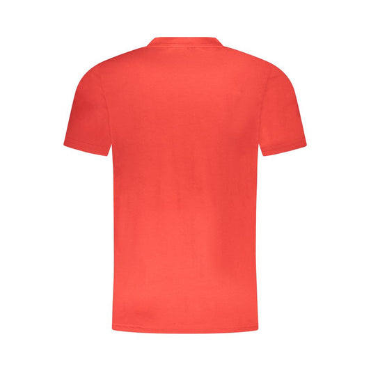Red Cotton Men T-Shirt