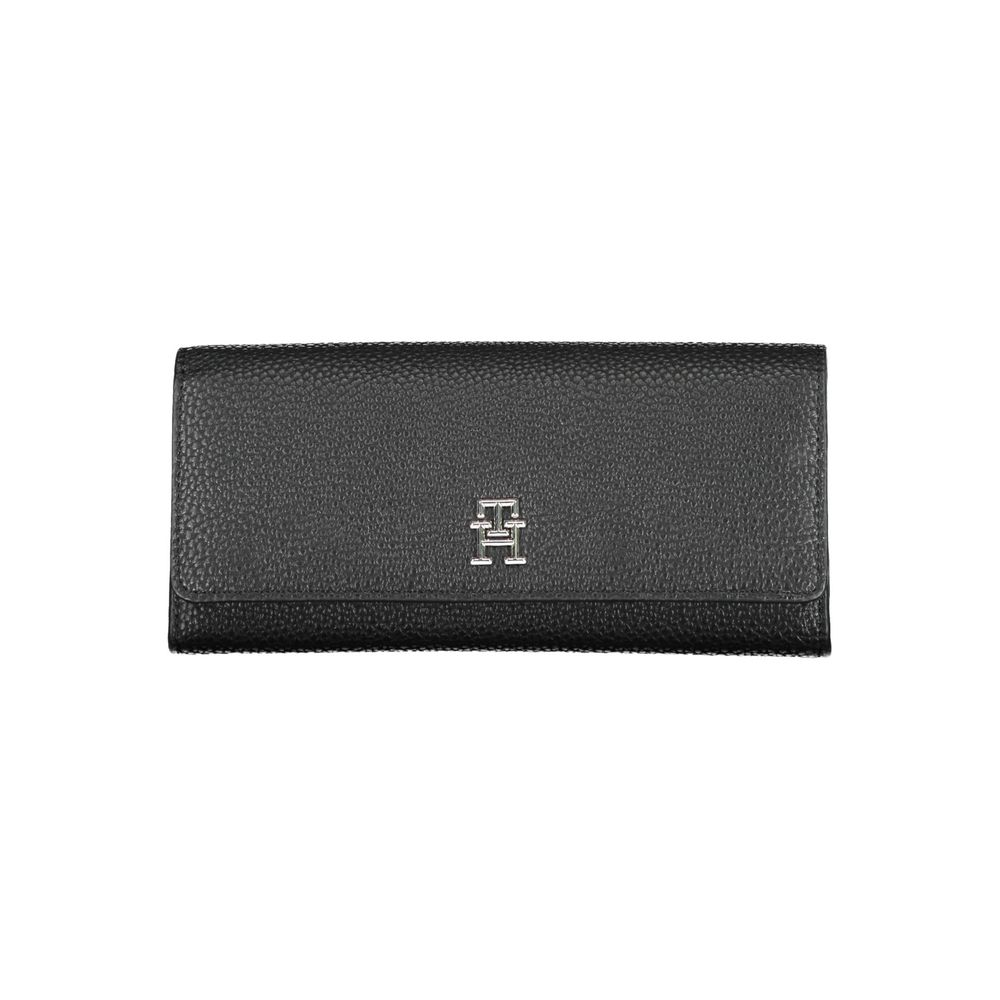 Black Polyurethane Women Wallet