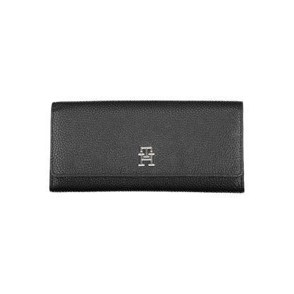 Black Polyurethane Women Wallet