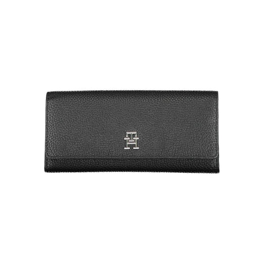 Black Polyurethane Women Wallet