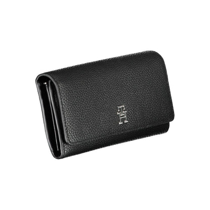 Black Polyurethane Women Wallet