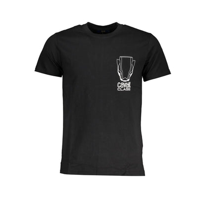 Black Cotton Men T-Shirt