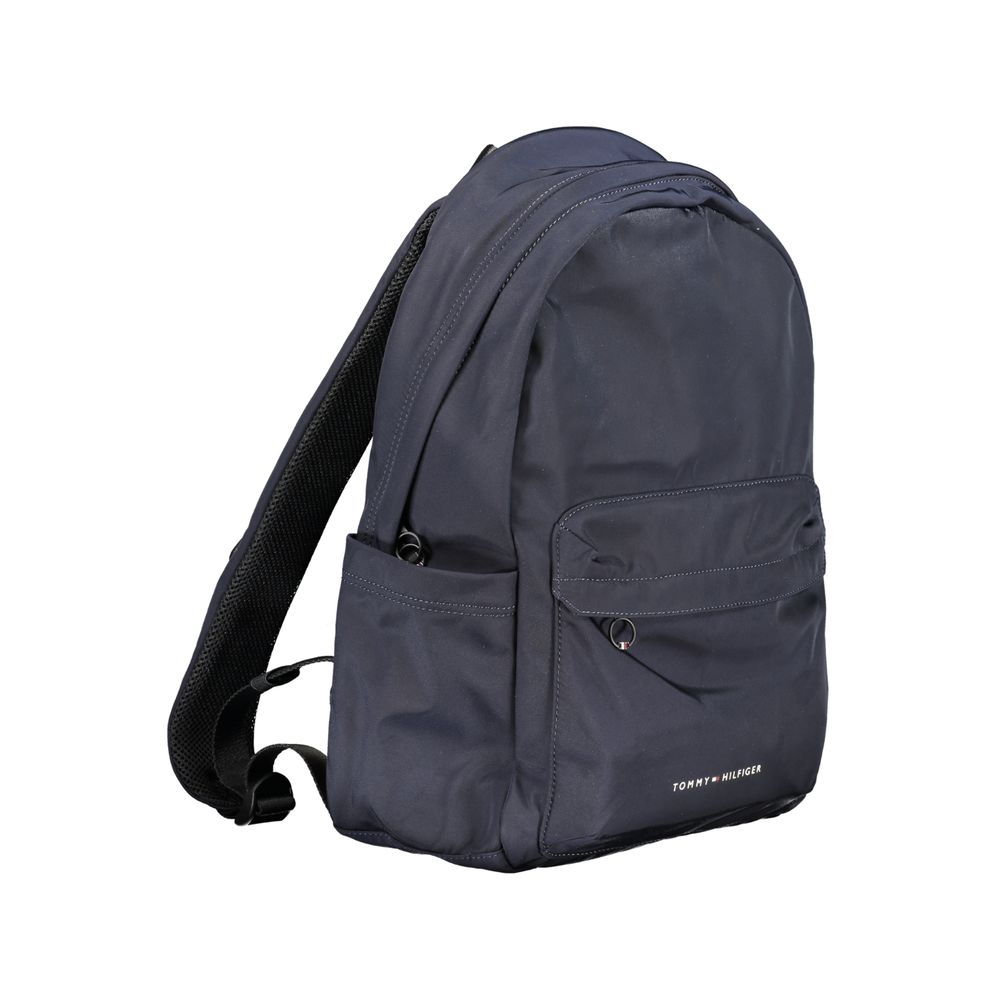Blu Polyester Men Backpack