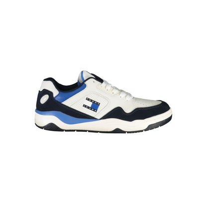 Blue Polyurethane Men Sneaker