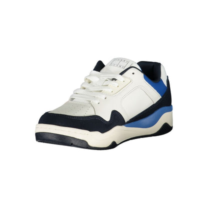 Blue Polyurethane Men Sneaker