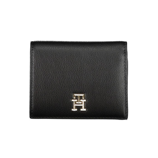 Black Polyurethane Women Wallet