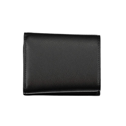 Black Polyurethane Women Wallet