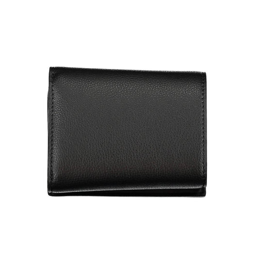 Black Polyurethane Women Wallet