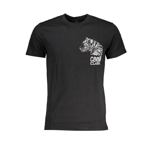 Black Cotton Men's T-Shirt
