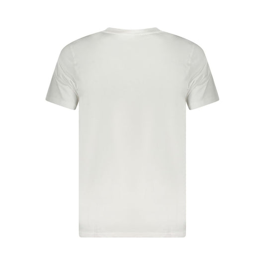 White Cotton Men T-Shirt