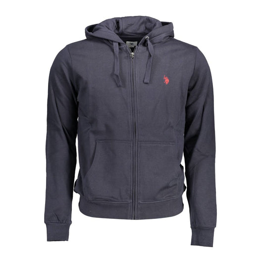 Blue Cotton Men's Hoodie