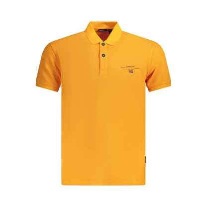 Arancione Cotton Men Polo