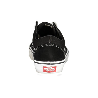 Black Polyester Men Sneaker