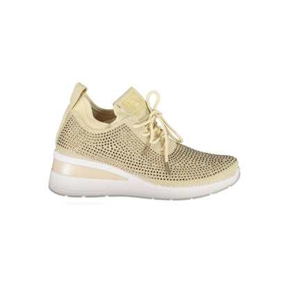 Beige Polyester Women Sneaker