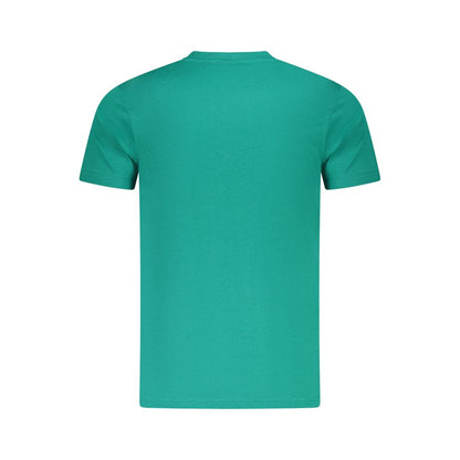 Green Cotton Men T-Shirt