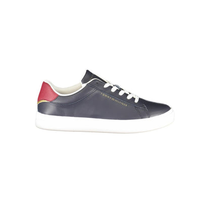 Blue Polyurethane Women Sneaker