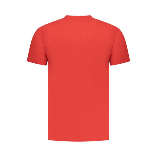 Red Cotton Men T-Shirt
