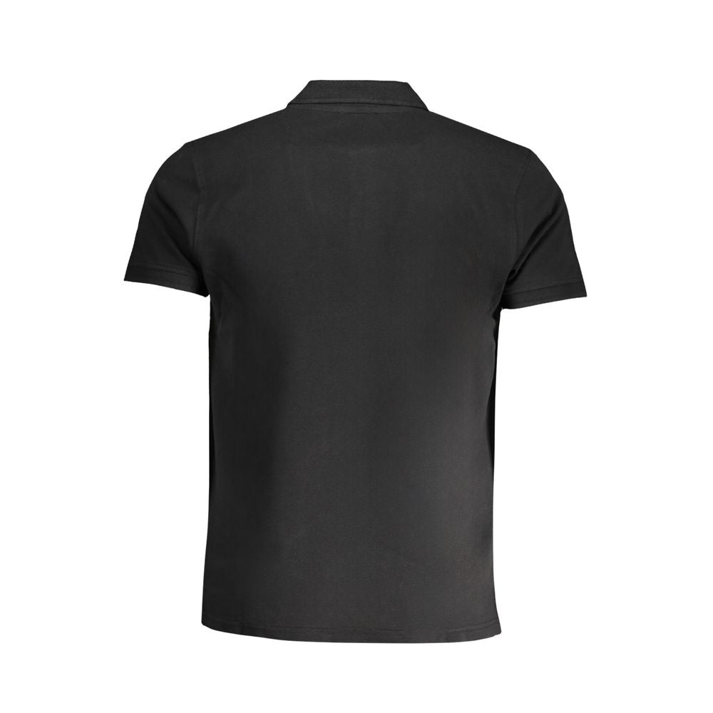 Black Cotton Men's Polo Shirt
