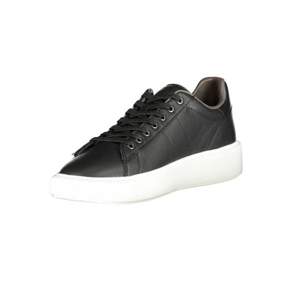 Black Polyurethane Men's Sneaker