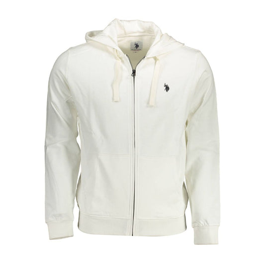 White Cotton Men's Hoodie