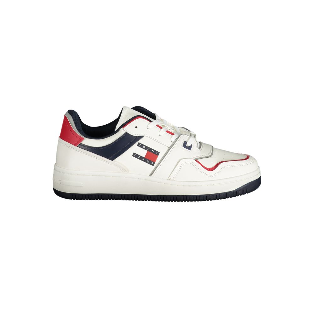Bianco Polyurethane Men Sneaker