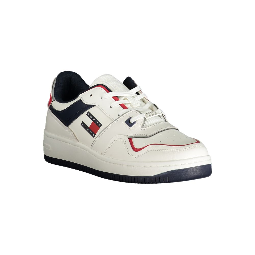 Bianco Polyurethane Men Sneaker