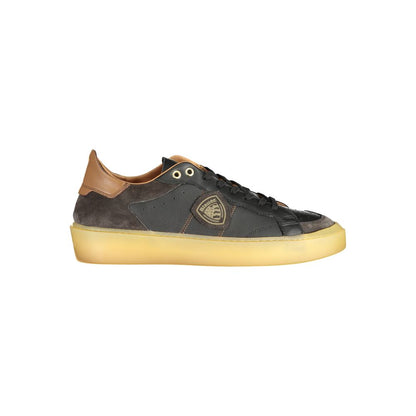 Nero Leather Men Sneaker