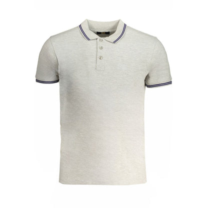 Grigio Cotton Men Polo Shirt