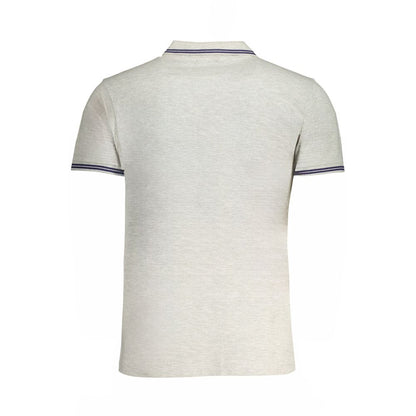 Grigio Cotton Men Polo Shirt