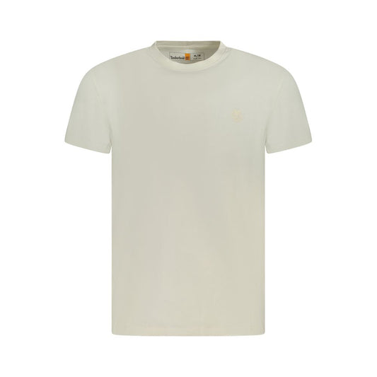 Beige Cotton Men's T-Shirt