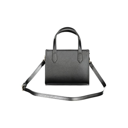"Nero Polyurethane Women Handbag"