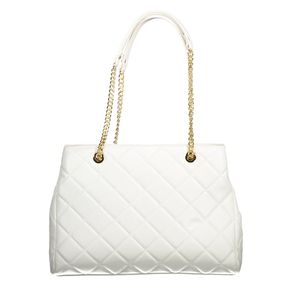 White Polyethylene Women Handbag