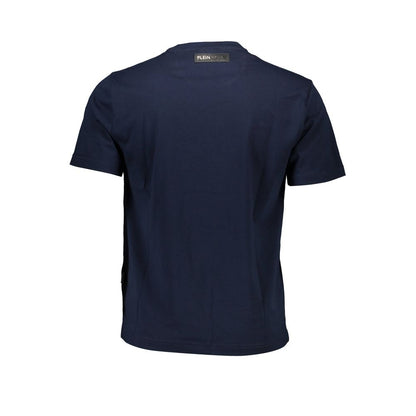 Blue Cotton Men's T-Shirt